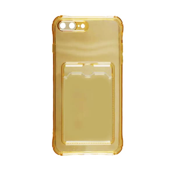 Case Shockproof Card Holder for iPhone 7 and 8 Plus - Yellow Gul