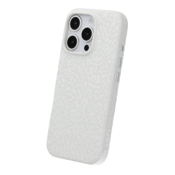 Crystal Grain Full Wrap Magnetic PU Leather Case For iPhone 16 Pro White Vit
