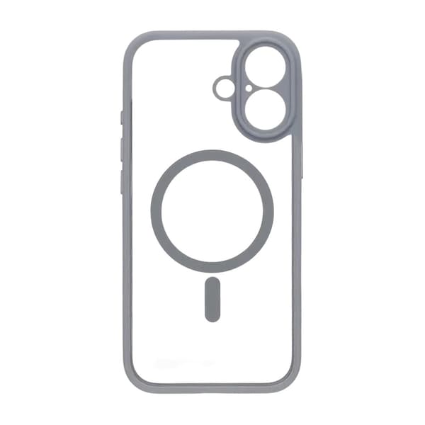 Case for iPhone 17 with MagSafe and Camera Protection with Gray Grå