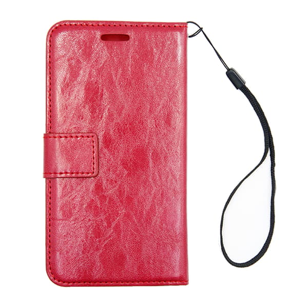 Detachable Leather Case For iPhone X Red Röd