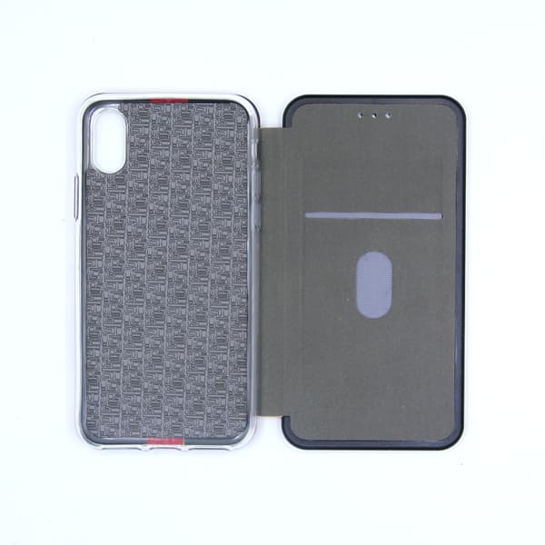 Mobile Case with Stand for iPhone X and XS - Burgundy Röd