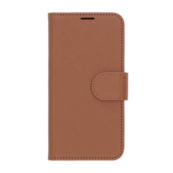 Flip Stand Leather Wallet Case For Samsung S25 Brown Brun