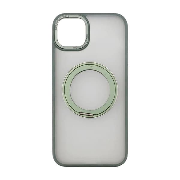 iPhone 15 Plus Skal med MagSafe Stativ Rvelon - Grön Grön