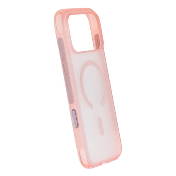 Matte Magnetic Shockproof Airbag  Case For iPhone 17 Pro Max Pink