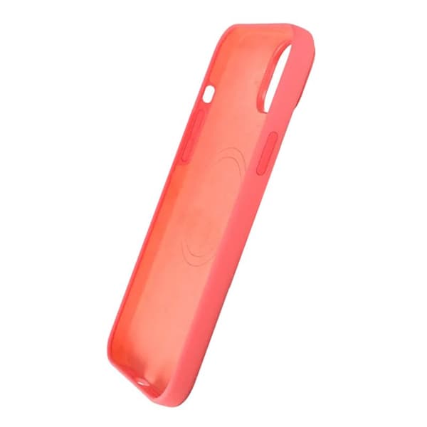 iPhone 15 Plus Silicone Case Rvelon MagSafe - Red Röd