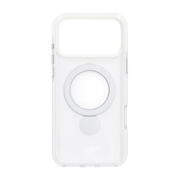 Magsafe Case for iPhone 17 Pro Max - Transparent white with ring stand Transparent