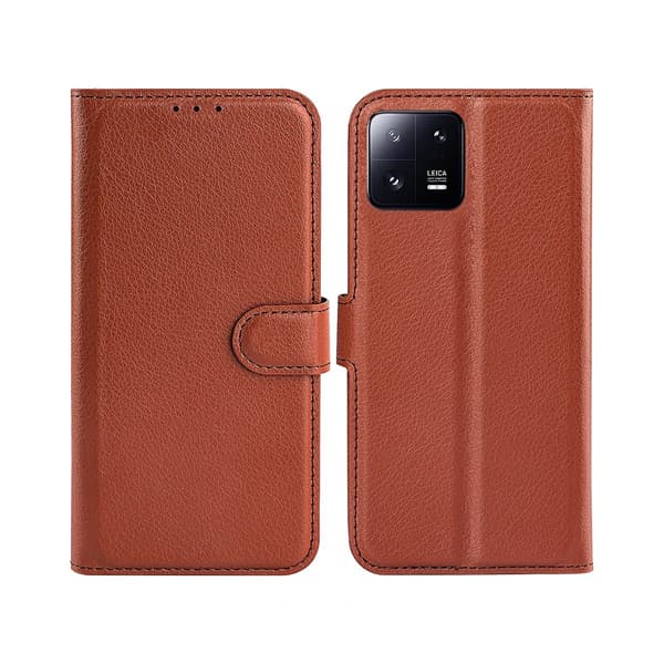 Xiaomi 13 Pro 5G Plånboksfodral med Stativ - Brun Brun