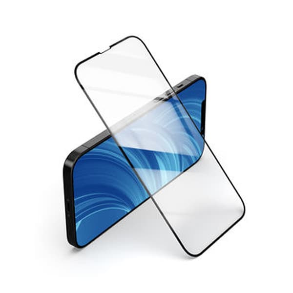 Screen Protector iPhone 13 Mini - 3D Tempered Glass Black - bulk Svart