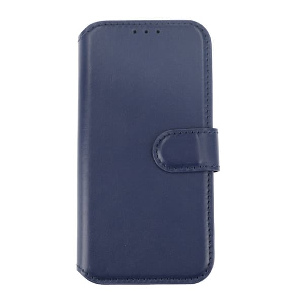 iPhone 15 Pro Wallet Case Leather Rvelon - Blue Blå