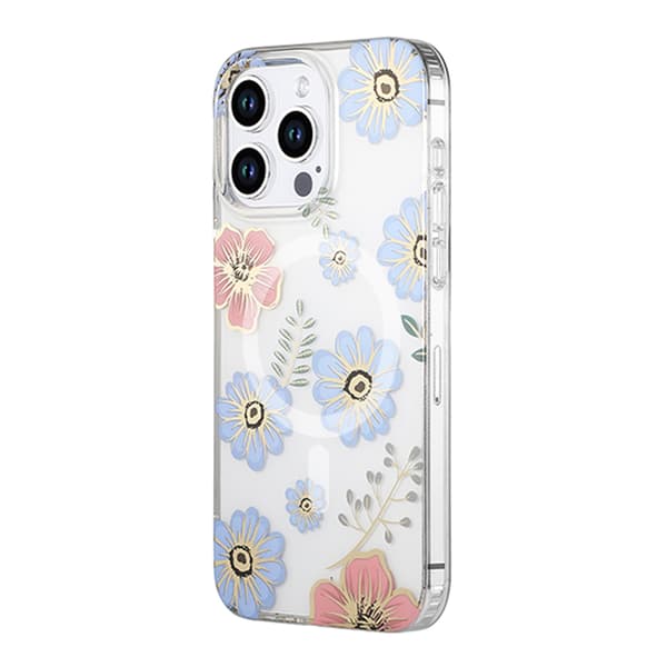 Mobile Case MagSafe for iPhone 13 Pro Max - Flowers Red-blue Blå