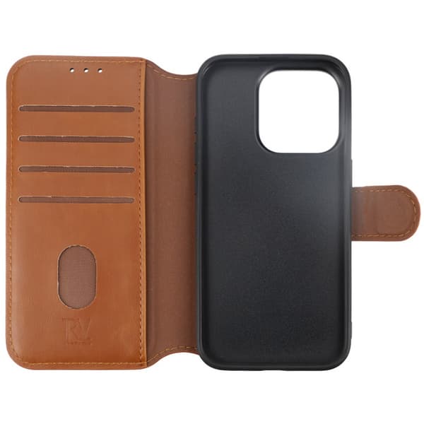 iPhone 15 Pro Wallet Case with Magsafe Rvelon - Brown