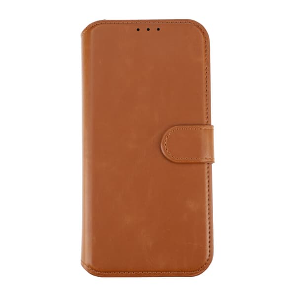 iPhone 15 Plus Wallet Case Magnet Rvelon - Brown Brun