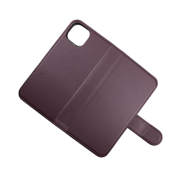 iPhone 13 Mini Plånboksfodral Magnet Rvelon - Mörklila Lila