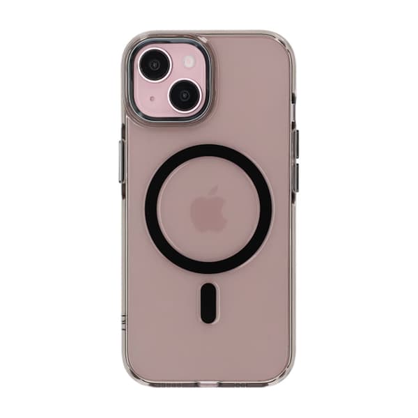 iPhone 15 Mobilskal TPU med Magnet Rvelon - Svart Svart