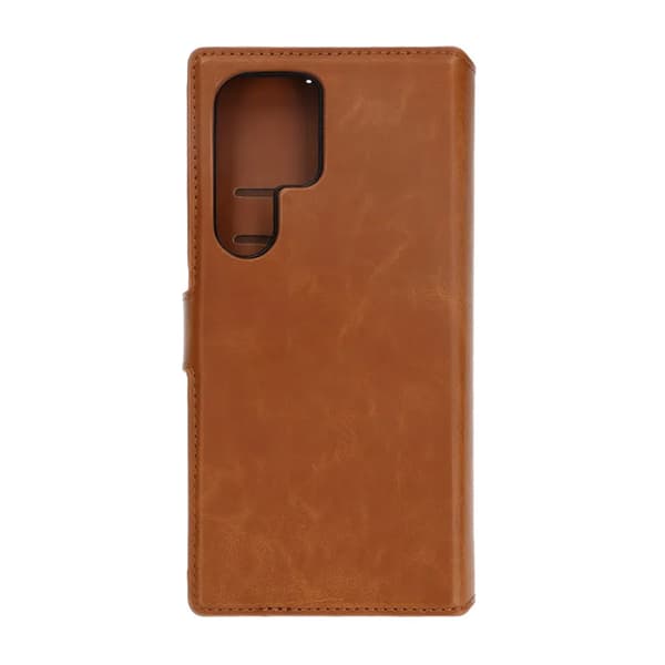 Samsung Galaxy S24 Ultra Wallet Case Magnet Rvelon - Brown Brun