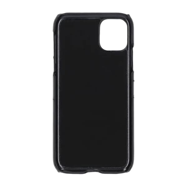 iPhone 11 PU Leather Kickstand Card Pocket Case Black Svart