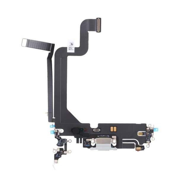 iPhone 14 Pro Max Laddkontakt med Flexkabel Original - Vit Vit