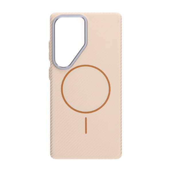 Samsung Galaxy S25 Ultra Mobile Case Carbon Patterned - Gold Guld