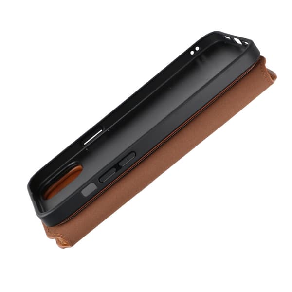 iPhone 15 Plus Wallet Case Magnet Rvelon - Brown Brun