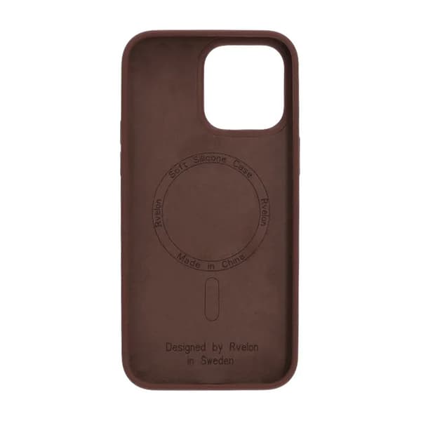 Rvelon Mobile Case Silicone MagSafe for iPhone 13 Pro - Brown Brun