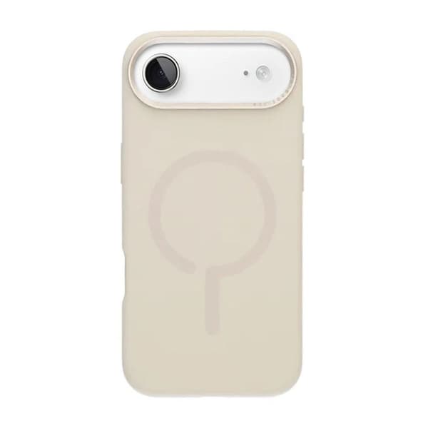 Mobilskal Silikon med Kamera Metallram för iPhone Air - Vit Vit