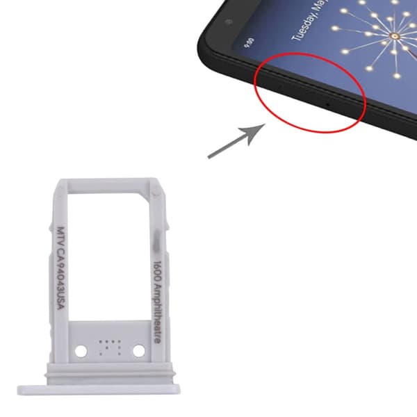 Google Pixel 3A XL Simkortshållare - Vit Vit