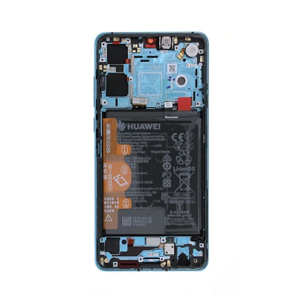 Huawei P30 (New Version) Skärm med LCD Display och Batteri Or... Blå
