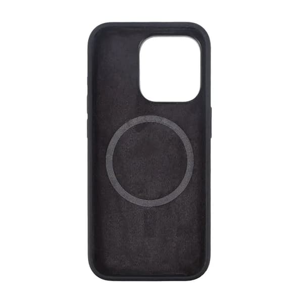 iPhone 15 Pro Case - Silicone With Magsafe Rvelon Black Svart