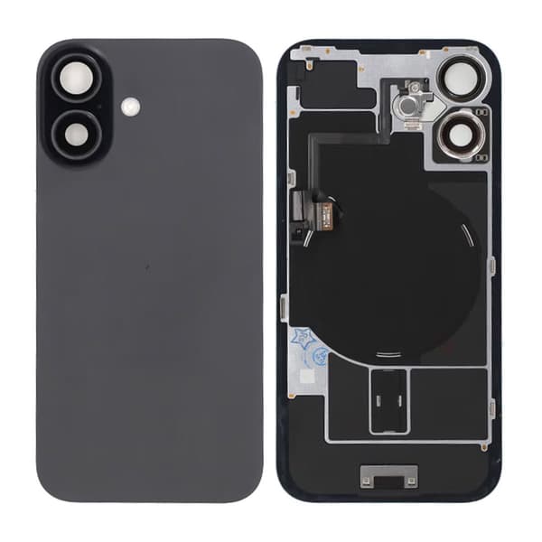 iPhone 16 Baksida Glas - Svart Svart