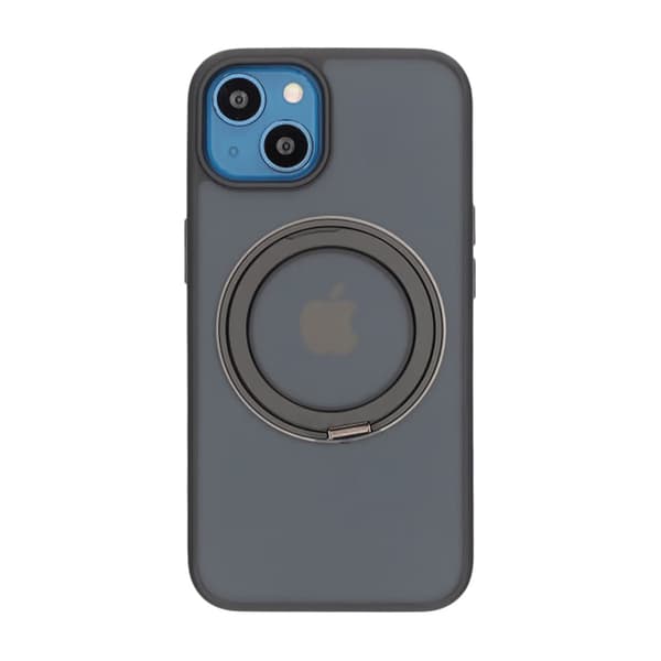 Mobile Case with Magsafe Stand for iPhone 13 and 14 - Black Svart