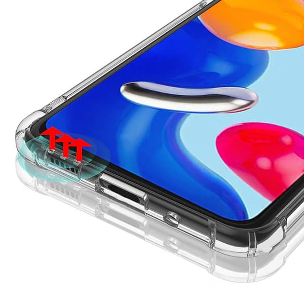 Stöttåligt Mobilskal Redmi Note 11 - Transparent Transparent