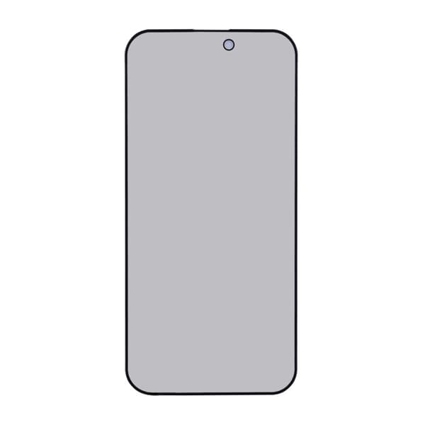 Skärmskydd iPhone 15/16 Plus - Privacy 3D Härdat Glas (miljö)
