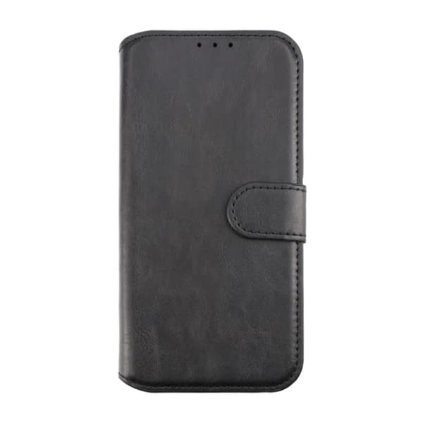 RV Flip Stand TPU Leather Case Black For iPhone 12/12 Pro Svart