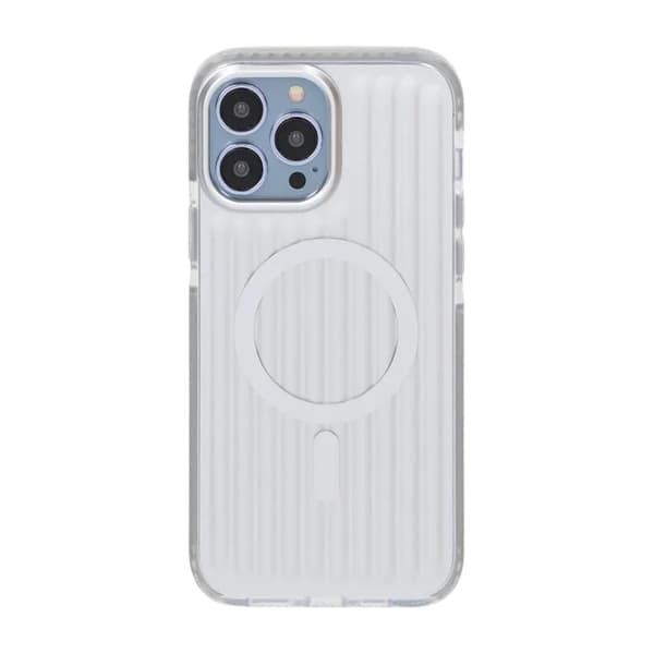 Patterned TPU Case for iPhone 13 Pro Max with MagSafe - Silver Silver