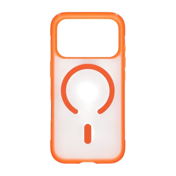 Matte Magnetic Shockproof Airbag  Case For iPhone 17 Pro Orange