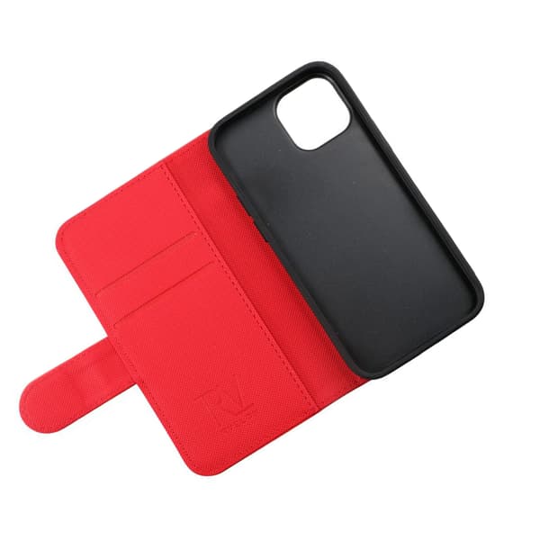 iPhone 13 Mini Plånboksfodral Magnet Rvelon - Röd Röd