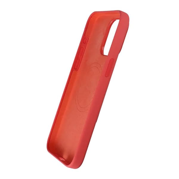 iPhone 15 Pro Max Silicone Case Rvelon MagSafe - Red Röd