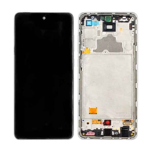 Samsung Galaxy A72 4G Skärm med LCD Display Original - Vit Vit