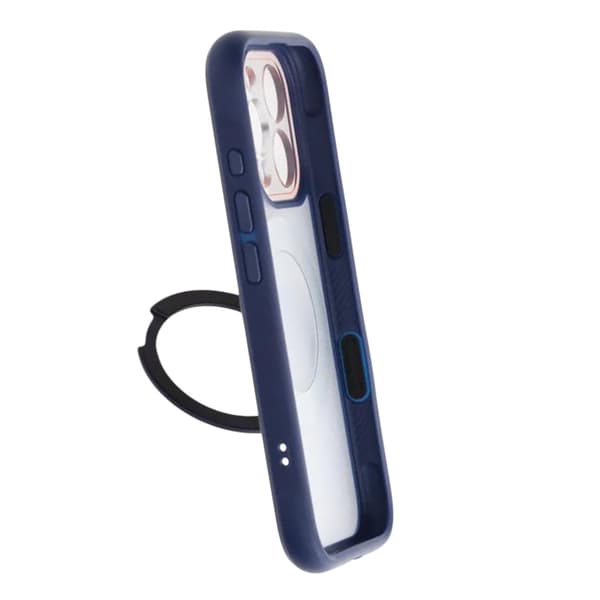 Skal med Roterbart MagSafe-Stativ för iPhone 16 Pro - Blå
