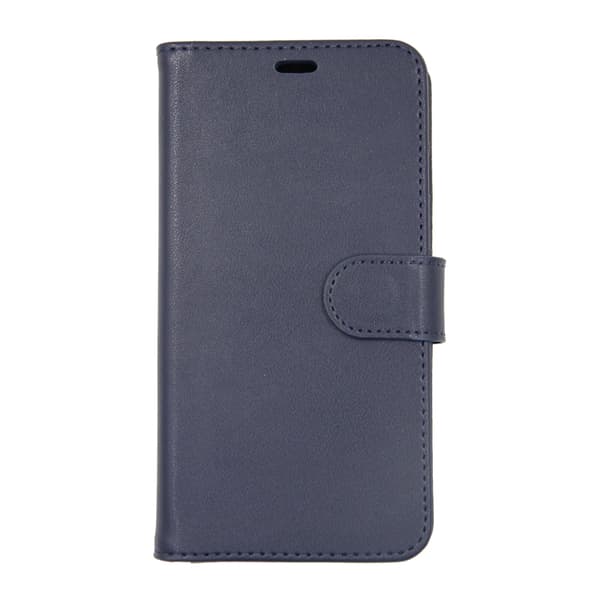 Wallet Case Leather with Stand for iPhone X and XS - Blue Blå