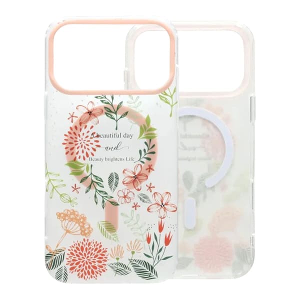 Painted Floral Matte Magnetic Case For iPhone 17 Pro Max - H2 Mönstrat