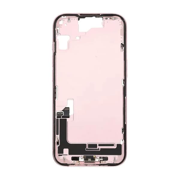 Mittenram med smådelar för iPhone 15 - Rosa OEM Rosa