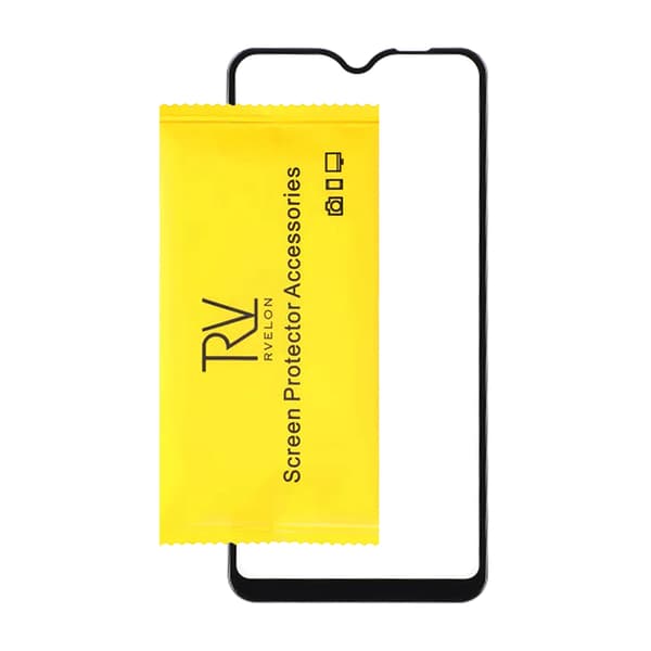 Screen Protector Samsung Galaxy A20e - 3D Tempered Glass Black - bulk Svart