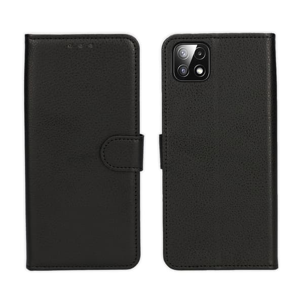 Samsung Galaxy A22 5G Wallet Case with Stand - G-SP Black Svart