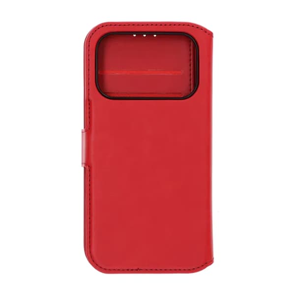 Rvelon Wallet Case Magnet for iPhone 17 Pro - Red Röd