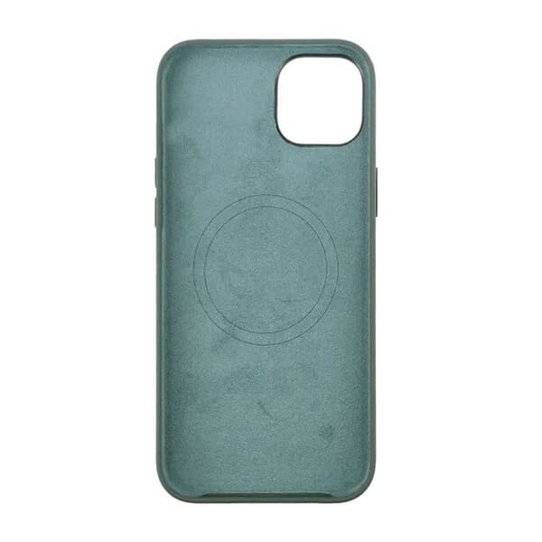 iPhone 15 Plus Silicone Case Rvelon MagSafe - Green Grön
