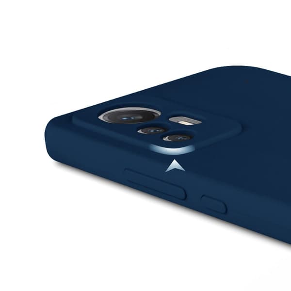 Xiaomi 12 Lite Silikonskal - Mörkblå Blå