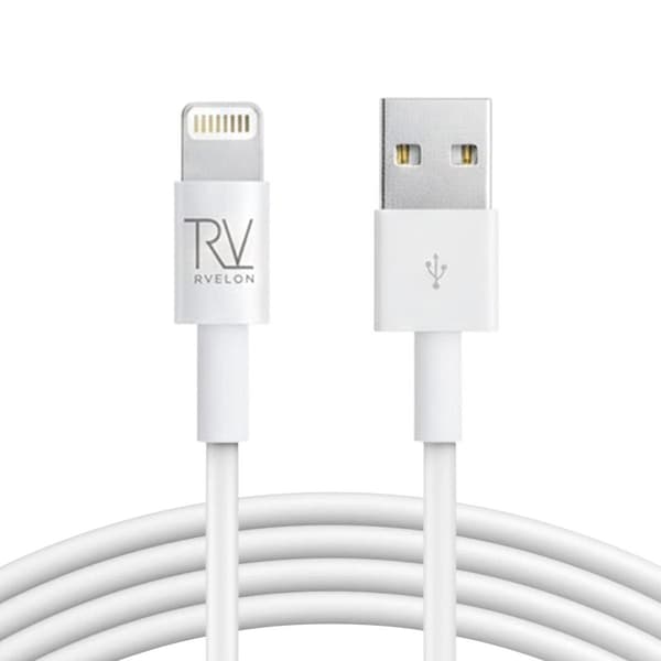 Rvelon USB-A till Lightning Kabel 2m Vit