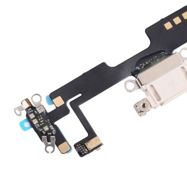 iPhone 14 Laddkontakt med Flexkabel Original - Vit Vit