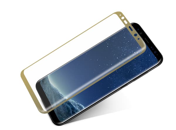 Screen Protector Samsung S8 - Tempered Japan Glass Gold Transparent